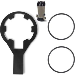 AR-PRO Chlorinator Wrench Opener with CLX200K O-Rings - 1 Piece Chlorinator Lid Wrench and 2 Pieces O-Rings for Hayward CL200, CL220, and CL2002S - Made of 50% More Durable Plastic