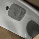 Boon Soak 3 Stage Baby Bathtub - Baby Bath Tub with Three Support Positions for Newborn to Toddlers - Color Changing Drain Plug for Ideal Bath Temperature - Gray - Ages 0 to 18 Months and Up