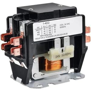 BOJACK 2 Poles FLA 40 Amp Coil 24 VAC Air Conditioner Condenser Compressor Contactor AC Definite Purpose Contactor