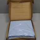 Amazon Basics Lightweight Breathable Super Soft Easy Care Brushed Microfiber 4-Piece Bed Sheet Set with 14-Inch Deep Pockets, Wrinkle Resistant, Queen, Light Blue, Solid