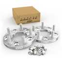 Customadeonly 15mm Forged Wheel Adapters 5x120 to 5x115 | Fits 5x115 Wheels on 5x120 Hubs | 2pcs Lug Centric | 74.1mm Bore | M12x1.5 Studs | Offset Correction Spacers