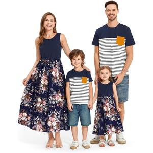PATPAT Family Matching Outfits Mommy and Me, T-Shirt for Toddler Boy, 3-4Y