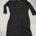 Ezbelle Women's Off The Shoulder 3/4 Sleeve Batwing HIPS-Wrap Pencil Party Sexy Bodycon Midi Dress Loose M