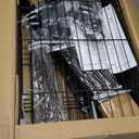 Houseables Closet System, Built in Closet System, Organizer Kit, Walk In Shelf Kit Storage, Wall Mounted Inserts, Modular, Walking, Build Your Own, DIY, Insert Shelving, 4 Custom Rods, 5 Shelves