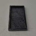 Sumnacon Bathroom Napkin Holder Countertop Stylish Napkin Holders for Paper Napkins Hand Towels Bathrooms Guest Towel Holder Marble Flat Napkin Holder for Vanity Back of Toilet Dining Table Kitchen (Gray)