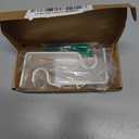 Ivilon Fixed Brackets for Curtain Rods - for 1/2 or 5/8 Inch Rods. Set of 2 - Ivory