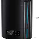 BREEZOME 6L Humidifiers for Bedroom Large Room & Essential Oil Diffuser, Ultrasonic Top Fill Cool Mist Humidifiers for Baby, Plants, Nursery Last up to 60 Hours, Smart Humidistat Control, Quiet, Black