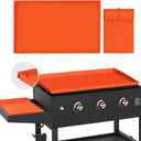 Full-Edge 28" Blackstone Silicone Griddle Cover, Includes 16" Silicone Spatula Mat, Premium Food-Grade Blackstone Griddle Accessories, Reusable Top Protector, Ideal for All-Season Outdoor Use (28 inches + 16 inches (Except 28" XL PRO Series))