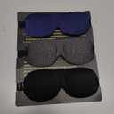 LKY DIGITAL Sleep Mask for Side Sleeper 3 Pack, Blackout 3D Eye Mask for Sleeping, Night Blindfold for Men Women