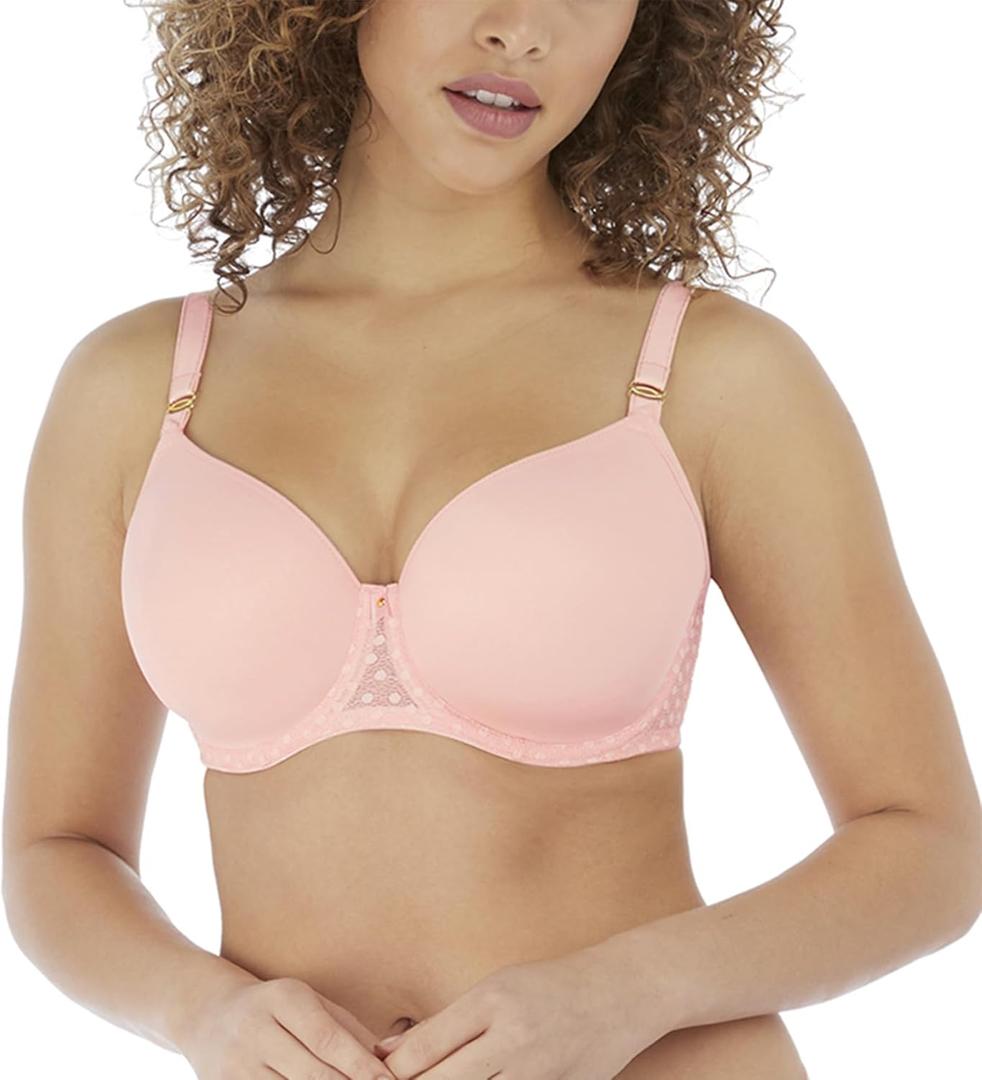Freya Womens Starlight Balcony Underwire Moulded Bra (30DD, Rosewater)