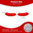 for Challenger Front Bumper Lip Splitter Protector Cover Trim for 2015-2023 Dodge Challenger Hellcat Red Exterior Accessories 2pcs