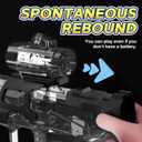 WaRiot Automatic Electric Squirt Gun for Adults Kids, Automatic Squirt Gun with 26FT Range, Super Blaster Soaker High Capacity Pistol for Beach Swimming Toy LED Electric Water Gun (1BK) (Black)