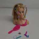 Barbie Doll Styling Head, Blond Hair with 20 Colorful Accessories, Doll Head for Hair Styling