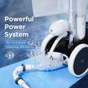 MAKHOON Upgrade Pool Pressure Side Sweeper: Professional Solution for Cleaning Your Swimming Pool (Four Wheels are Better Than Three) Need 1.5" Female Thread Pool Booster Pump Inlet, 4 Bar Pressure