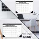 3 x 17"12" Wall Calendar 2026.01-2027.6 Desk or Wall Calendar from January 2026 to June 2027, 18 Months Calendar with Thick Paper for Family or Office (Black)