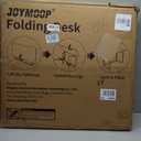 JOYMOOP Black 31.5" Folding Desk, No Assembly Small Foldable Desk for Home, Office, Wooden Top Folding Computer Desk for Working, Writing, Studying