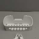 TAILI Shower Caddy Suction Cup, Heavy Duty Bathroom Organizer, Removable Shelves for Inside Shower, Shampoo, Waterproof Suction Plastic Storage for Bathroom Accessories Holder, White