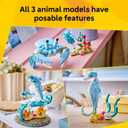 LEGO Creator 3 in 1 Sea Animals: Beautiful Dolphins Building Toy for Girls, Boys, & Kids, Ages 8+ - Gift for Birthdays - Build a Dolphin, Seahorse, or Crab Animal Figure - 31385
