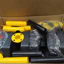 Konohan 6 Sets 34 Inch Delineator Post Parking Cone Barrier,Yellow,Black