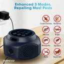 Ultrasonic Pest Repellent Plug-in, Electronic Mouse Traps & Insect Repellent, Pest Control for Rodent, Roach, Ant, Squirrel, Spider, Bugs, Mouse, Rat, Bat for Home, Office, Warehouse Black 2 Pack | Plug-in Pest Control Alternative to Traps and Poison for Home, Office, Garage, Barn and Warehouse, Black 2 Pack