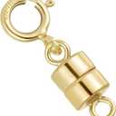 14K Gold Filled 4.5mm Magnetic Clasp Converter for Necklaces / Bracelets with 5mm Spring Ring Clasp