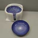 Selamica Porcelain 26 Ounce Pasta Bowls Set of 6, 8 inch Wide and Shallow Salad Bowls, Serving Bowls, Microwave & Dishwasher Safe, Sturdy & Stackable, Vintage Blue