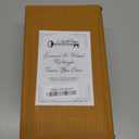 AuldHome Design Rectangular Tissue Box Cover (Enamel/Mango Wood); Minimalist Scandinavian Decor White Oblong Tissue Holder