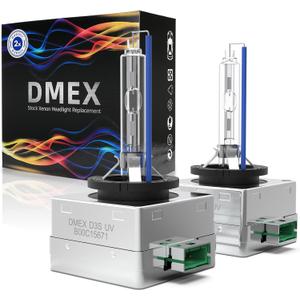 DMEX D3S HID Headlight Bulbs Xenon 8000K White Blue 35W Replacement 66340 42403 42302 Headlamp - Pack of 2(Not fit Halogen Headlight Assembly) (8000K White Blue)