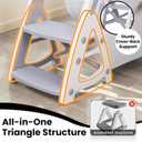 Primlect Potty Training Seat, 2-in-1 Toddler Toilet Seat with Step Stool, Ultra-Stable Potty Chair Attachment, Adjustable Seat and Step Ladder, Non-Slip Design, Splash Guard for Boys and Girls(Grey) (Gray)