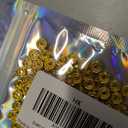 Honkoolly 120pcs 6mm Rondelle Spacer Beads Gold Plated Crystal Rhinestone Spacer Loose Beads for Jewelry Making DIY Bracelets Necklace Earring Craft(Gold White)