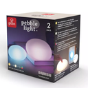 Globe Electric Squish 2pk LED Pebble Indoor Outdoor Tap Night Lights with USB Rechargeable Cable Included: Kids' & Baby Silicone Night Light
