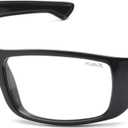 Pyramex Furix Safety Glasses Black Frame Clear Anti-Fog Lens