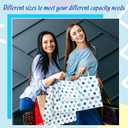 Humyoun 12 Pcs Party Gift Bag with Tissue Paper 6.5" 9.6" 13" Treat Bag for New Year Valentine's Day Easter Graduation Birthday Baby Shower Wedding Party Supplies(Blue Dots)