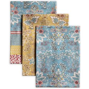 Maison d' Hermine Kitchen Towels Set of 3 100% Cotton 27.50" x 20" Reusable Cloth Tea Dish Towels Absorbent with Hanging Loop for Kitchen Valentines Day Decorations Spring/Summer (Marquise)