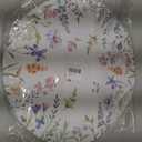 Paper Placemats Disposable 50 Pack Spring Flowers Place Mats 13.4 Inch Round Decorative Wildflower Table Mats for Spring Birthday Bridal Wedding Party Supplies