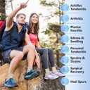 DRNAIETY 2 Pack Copper Ankle Brace for Men & Women - Adjustable Ankle Support Compression Sleeve, for Plantar Fasciitis, Achilles Tendonitis, Foot Pain, Swelling - Everyday Use(Skin Tone,M)