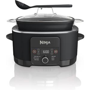 Ninja MC1010 Foodi PossibleCooker PLUS - Sous Vide & Proof 6-in-1 Multi-Cooker, with 8.5 Quarts, Slow Cooker, Dutch Oven & More, Glass Lid & Integrated Spoon, Nonstick, Oven Safe Pot to 500F, Black