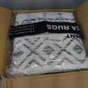 8x10 Area Rug for Living Room Moroccan Washable Rugs Non Slip Indoor Floor Carpet Foldable Large Soft Area Rug for Dining Room Bedroom with Low Pile(Grey,8'x10')