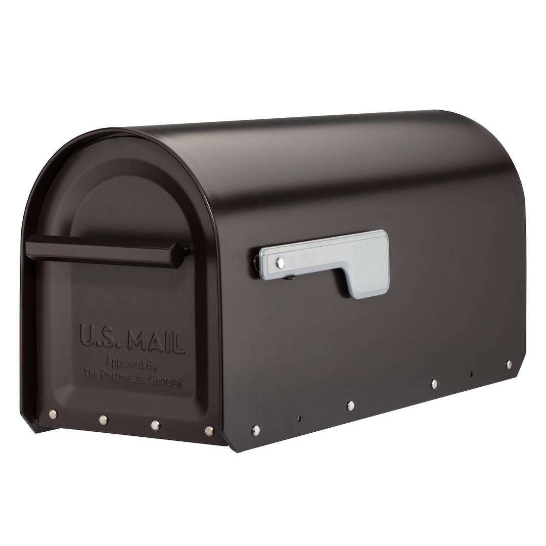 Architectural Mailboxes Sequoia Post Mount Mailbox, Rubbed Bronze, Large