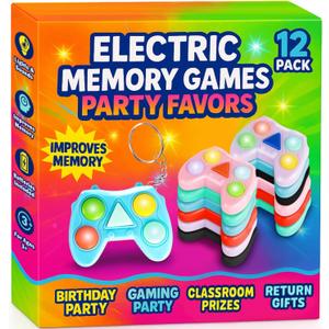 12 Pack Electronic Memory Games for Kids Party Favors, Goodie Bags Stuffers, Return Gifts for Kids Birthday Party Favors, Rewards & Classroom Prizes for Students, Gaming Parties Gift, Bulk Toys 12 Pack Electronic Memory Games for Kids Party Favors, Goodie Bags Stuffers, Return Gifts for Kids Birthday Party Favors, Rewards & Classroom Prizes for Students, Gaming Parties Gift, Bulk Toys