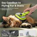 Pecute Cat Steam Brush, Self-Cleaning Steam Cat Brush with 2 Water Spray Modes, Large Capacity Tank, Steaming Renu Dog Brush for Shedding Massaging Grooming, Cool Mist Only