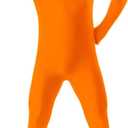 Kavoc 1 Pcs Orange Costume Yellow Mustache and Eyebrows Orange Jumpsuit for World Book Day Halloween Party Dress up (5-7 Years)