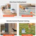 Potaroma Dog Puzzle Feeder Toy, Interactive IQ Training, Electronic Treat Dispenser, Automatic Rechargeable with Remote for Food Dispensing, All Breeds, 280ml Capacity