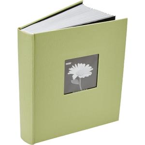 Fabric Frame Cover Photo Album 200 Pockets Hold 5x7 Photos, Sage Green