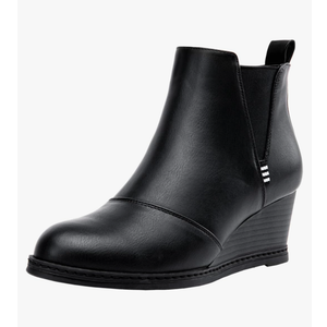 Vepose Women's Chelsea Ankle Boots Wedge Heel Booties Casual Shoes for Women 9.5
