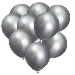 Silver Balloons 100 Pack, 12 Inch Metallic Silver Balloons For Birthdays, Weddings, Baby Showers, Holidays