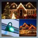 Brightown Pack of 200 Original Shingle Tab for C7/E12 C9/E17 Lights, Green, Christmas Light Clips for Holiday String Light Outdoor Decoration - No Tools Required