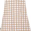 HALO Micro-Fleece Wearable Blanket, Swaddle Transition Sleeping Bag, TOG 1.0 (X-Large (Pack of 1), Gingham Tan)