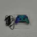 PDP Gaming REMATCH Enhanced Wired Gaming Controller: Licensed Xbox Series X|S Gamepad, Xbox One, PC, Mappable Back Buttons, Customizable Triggers, Audio Control, Companion App: Glitch Green/Blue