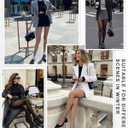 HONGTEYA 2 Pairs Fleece Lined Tights Women - Warm Sheer Pantyhose Fake Translucent Tights Winter Thermal Leggings (M)